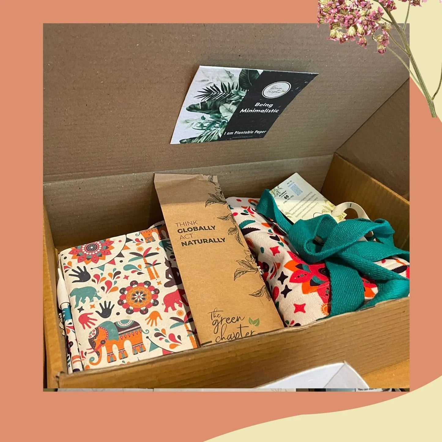 Gift for Her - Tote Bag With Fashion & Functionality Everyday Drinking Straw Plantable Stationery - THE GREEN CHAPTER