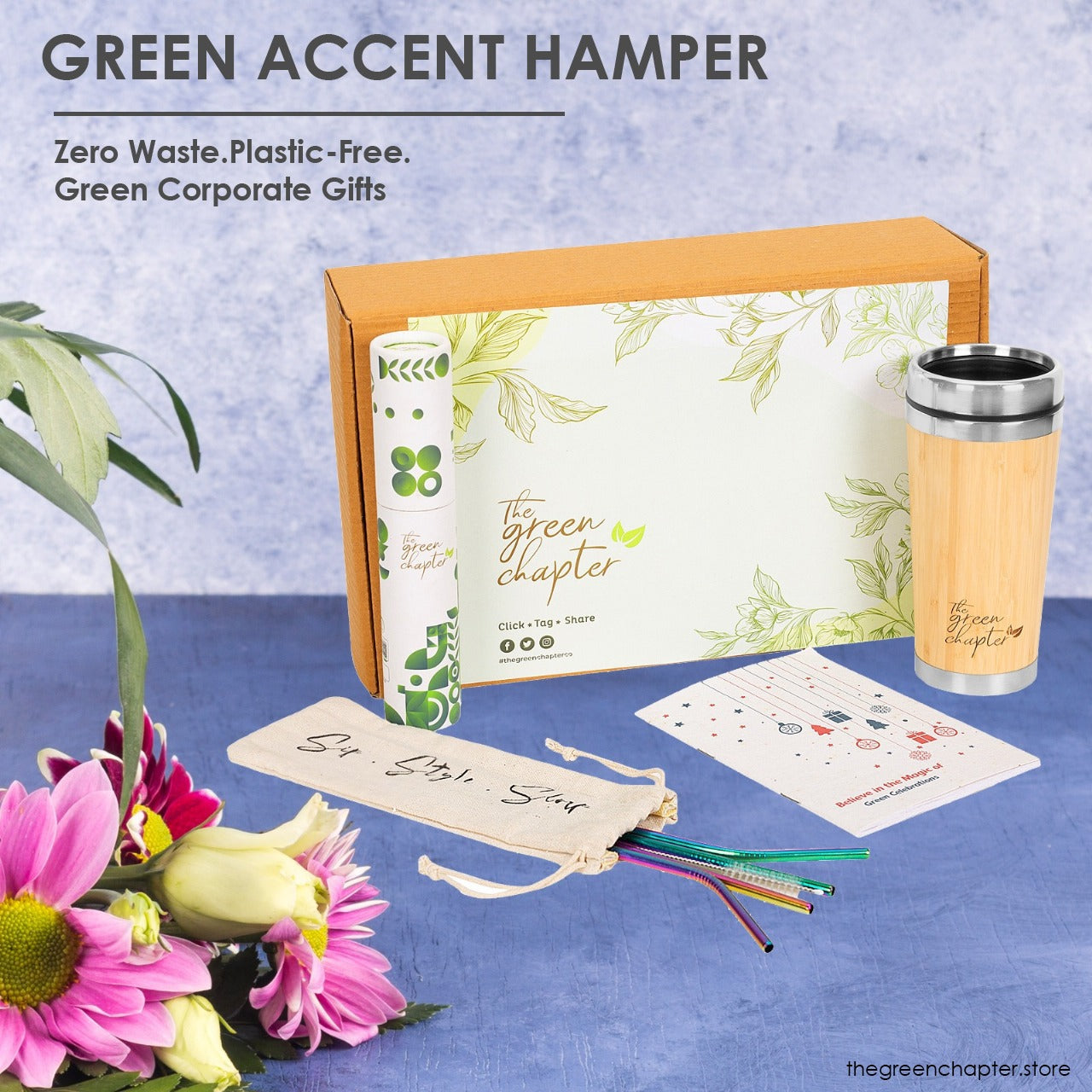 Ecofriendly Gift Set - Green Accent Box - THE GREEN CHAPTER