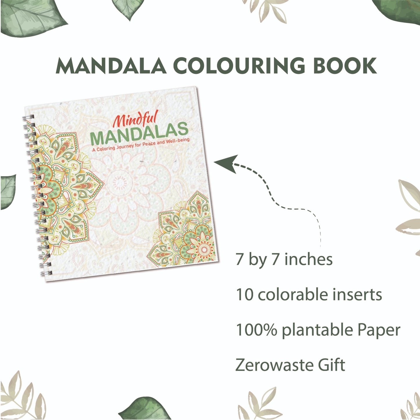 Plantable Mandala Coloring Book