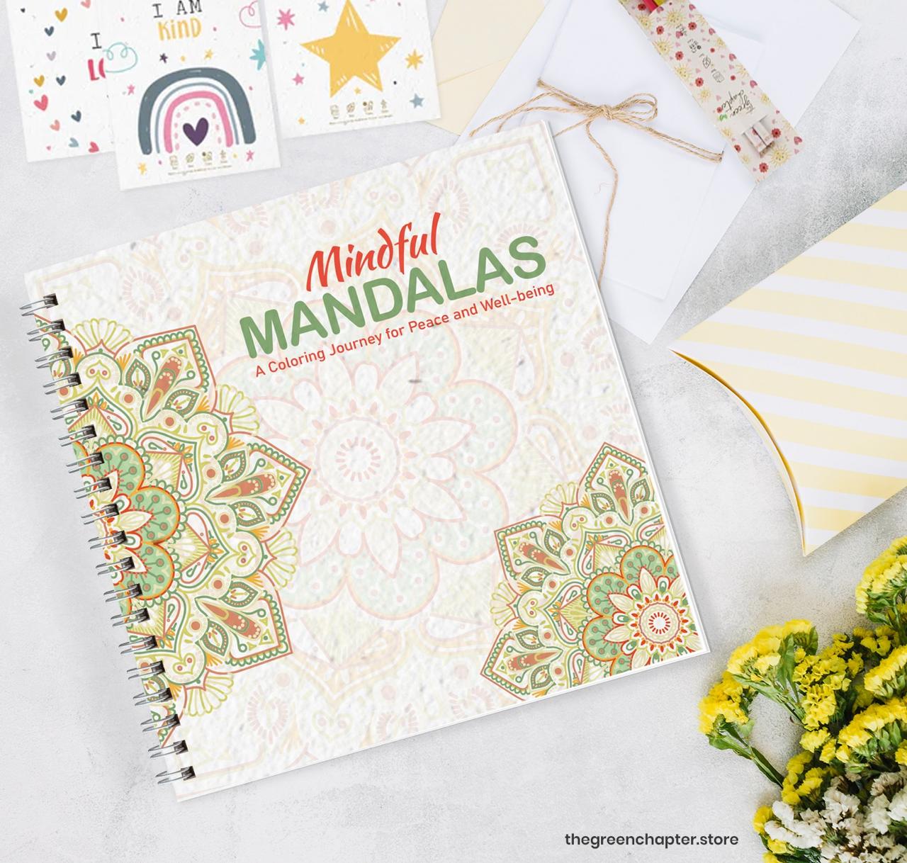 Plantable Mandala Coloring Book