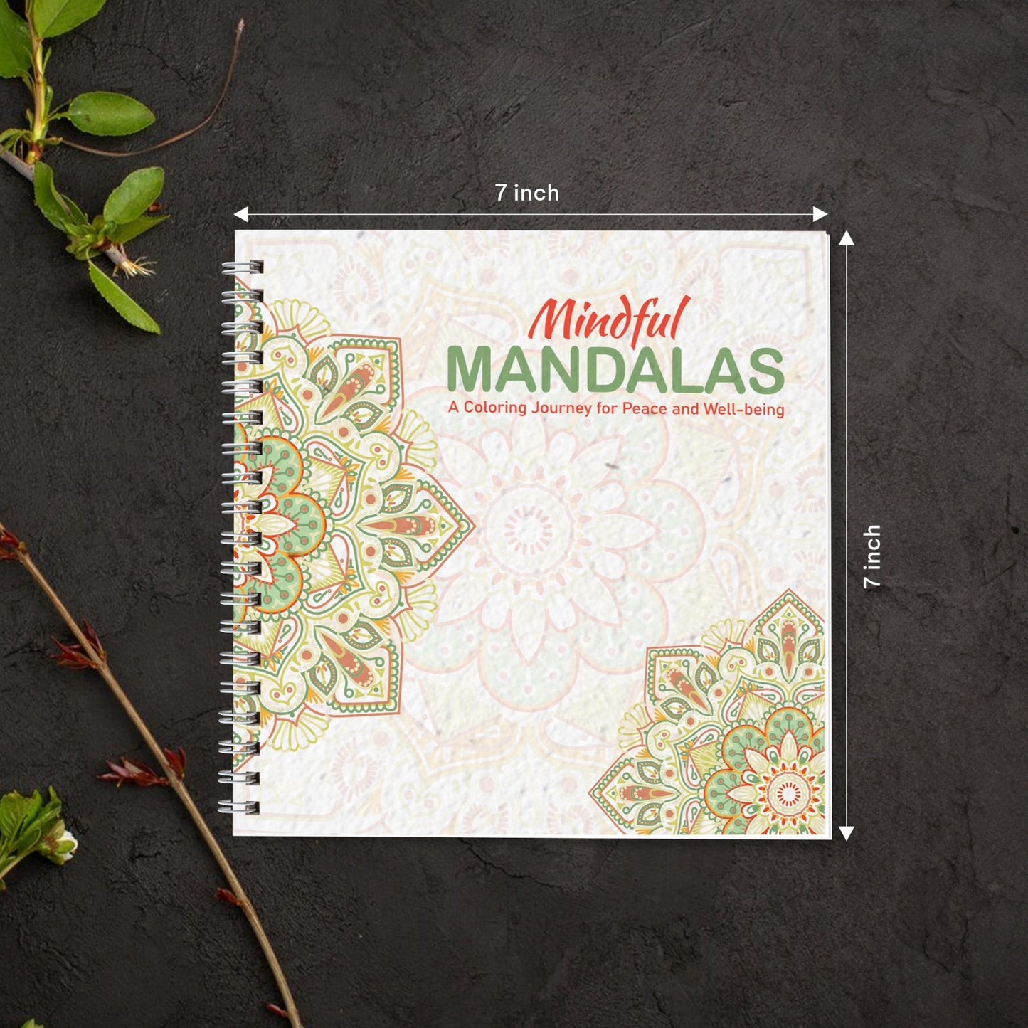 Plantable Mandala Coloring Book