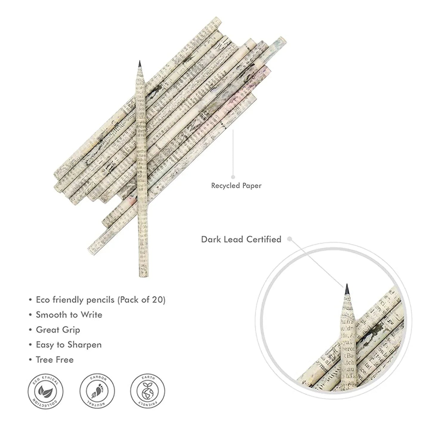 Eco-friendly Pencils (Pack of 20)