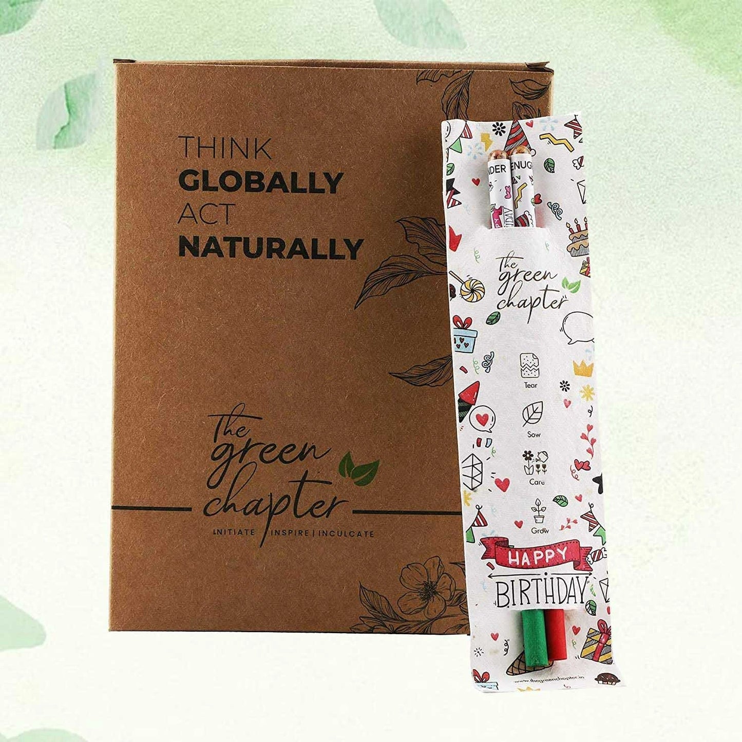 Birthday Giveaway for Kids – Set of 10 Seed Pencils in Seed Paper Sleeves - THE GREEN CHAPTER