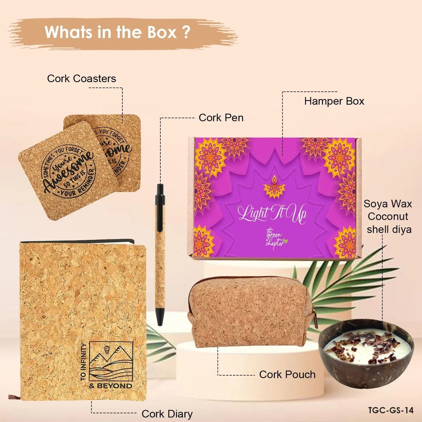Eco-Luxe Diwali Celebration Box – Cork Edition - THE GREEN CHAPTER