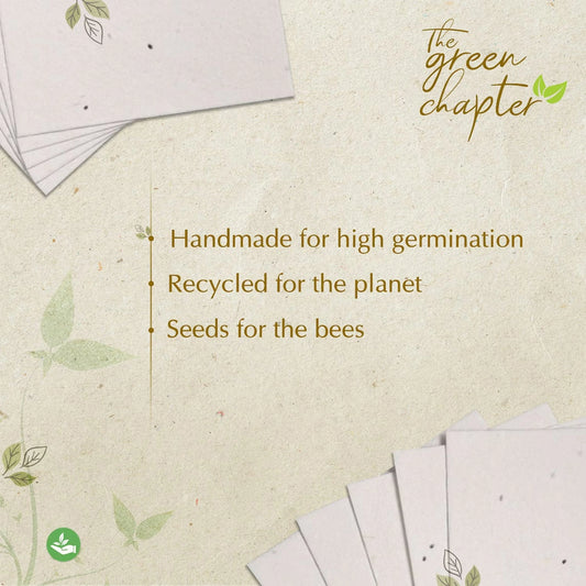 Seed Paper A4 Sheets Basil (Set of 20) - Eco-Friendly & Plantable Stationery for Invitations, Crafts, and Letters - Biodegradable & Sustainable Paper