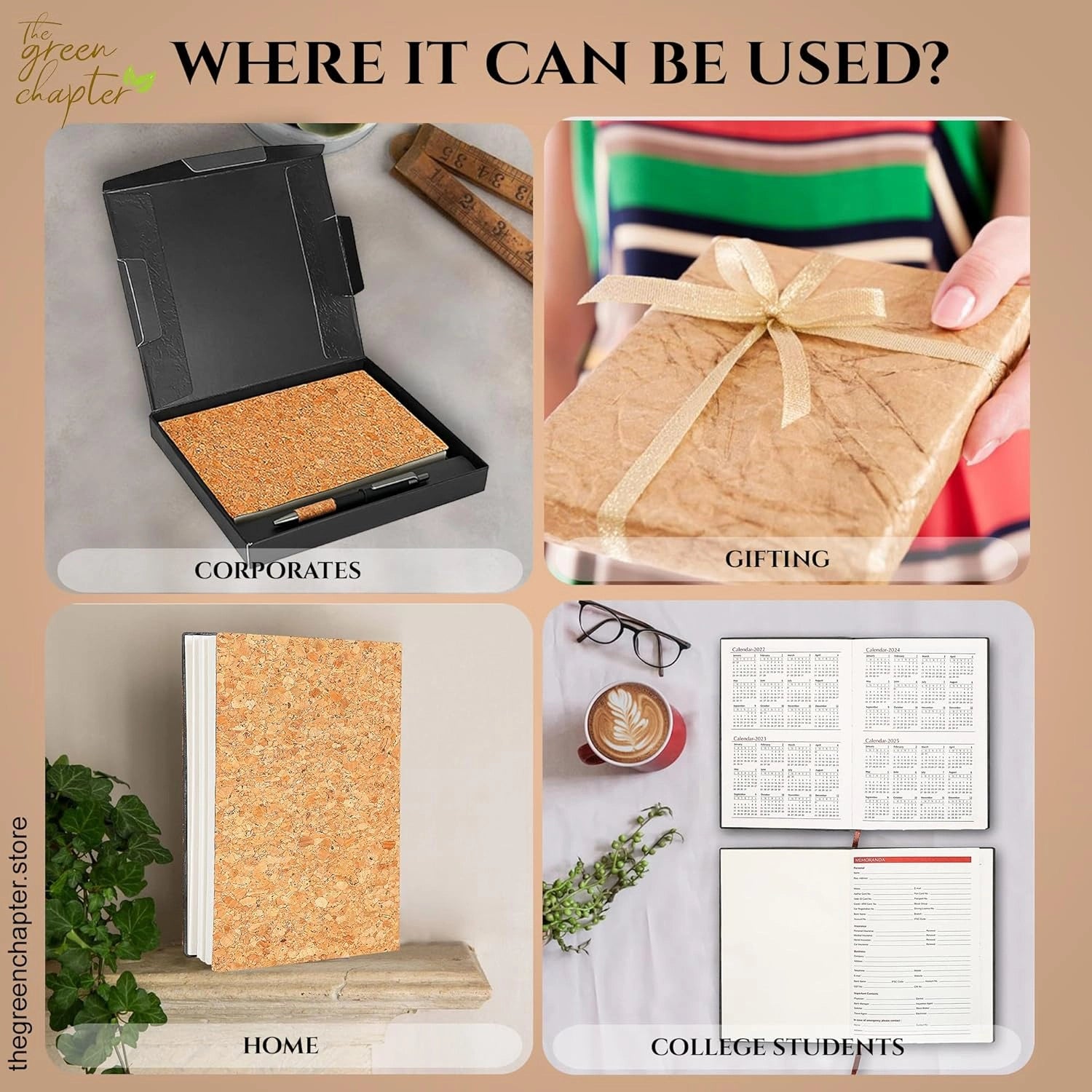 Customizable Cork Diary Set Online