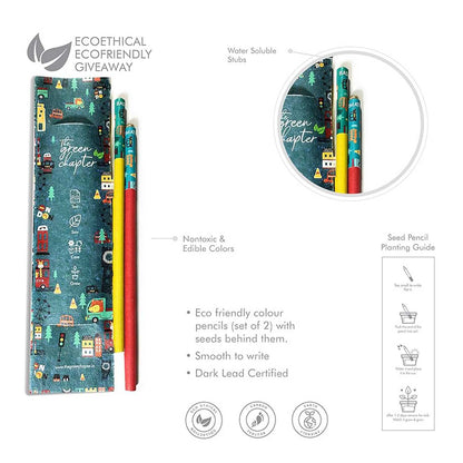 Eco-friendly seed pencils set