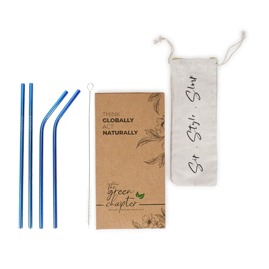 Stainless Steel Reusable Straws Set