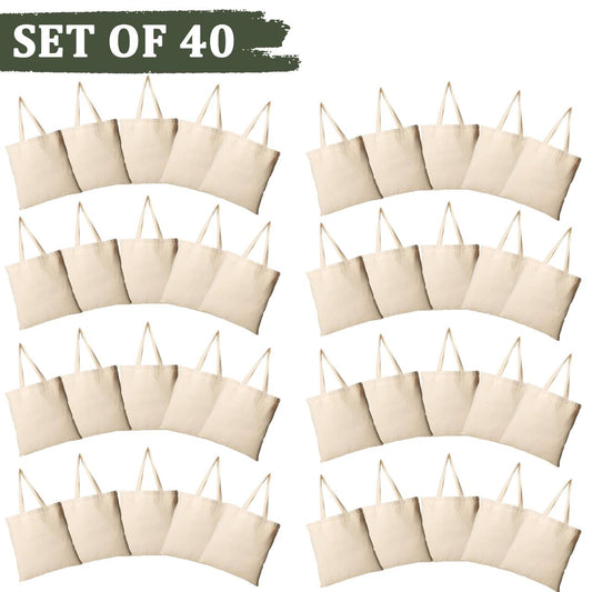 Canvas Cotton Tote Bags - THE GREEN CHAPTER